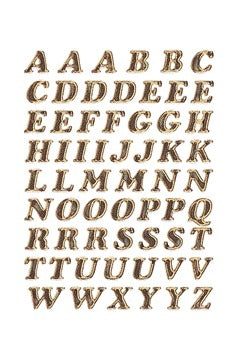 HERMA Etiket 4192 8mm Goudfolie Letters A-Z