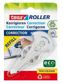 Navulling Correctieroller tesa eco 8.4mm, 14m, gerecycled kunststof