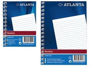 Notitieboek Djois Atl A7 gelinieerd 100 pagina’s zijspiraal