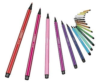 Viltstift Stabilo Pen 68 M paars - Waterbasis, 1mm - 2