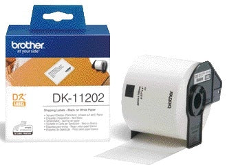Brother DK-11202 verzendlabels 62x100mm, wit, rol 300 st