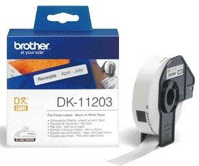 Brother DK-11203 Label 17x87mm Wit, 300 Stuks