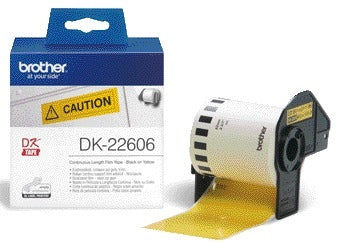 Brother DK-22606 Gele Folie Labels 62mm x 15,24m
