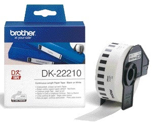 Brother DK-22210 29mm x 30.48m Thermische Labels, Wit