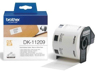 Brother DK-11209 Adreslabels 29x62mm, Wit, 800 Stuks