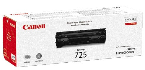 Canon 725 Zwart Tonercartridge - Origineel, 1.600 pagina's