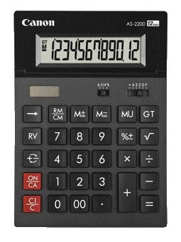 Canon AS-2200 12-Cijferige Zakelijke Rekenmachine