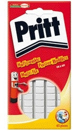 Buddies Pritt Poster Klevgum Wit, Kindvriendelijk