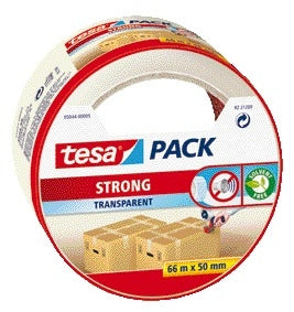 Verpakkingstape Tesa Strong 66mx50mm transparant