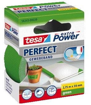 Tesa Textieltape Perfect 2.75mx38mm Groen, Extra Sterk