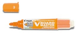 Pilot Begreen Whiteboard rond M, oranje, gerecycled materiaal, navulbaar