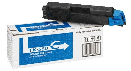 Kyocera TK-580C Blauw Toner Cartridge - Hoge capaciteit
