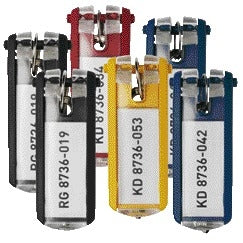Durable Sleutellabel met ring, assorti