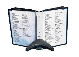 Sherpa SOHO bureaustandaard met 5 A4-zichtpanelen, zwart - 2
