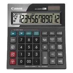 Canon AS-220RTSs 12-Cijferige Zakelijke Calculator met Geheugen