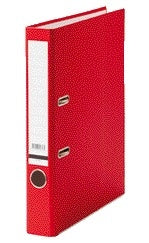 Ordner Qbasic A4 50mm Rood met kartonnen omslag en metalen grijpgat