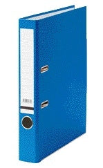 Qbasic A4 50mm Blauw Kartonnen Ordner met Rugetiket