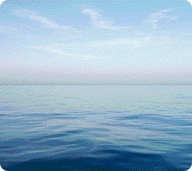 Earth Series blauwe oceaankleurige muismat 228x203 mm