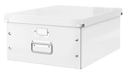 Opbergdoos Leitz WOW Click Store, 350x188x450mm, wit