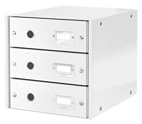 Leitz WOW Click Store Ladekast 3 Laden, Wit