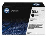 HP CE255A 55A Zwart Tonercartridge voor grote afdrukken