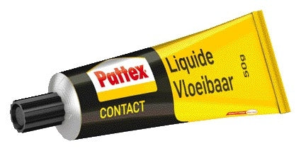 Contactlijm Pattex 50g, sterke en transparante lijm voor diverse materialen