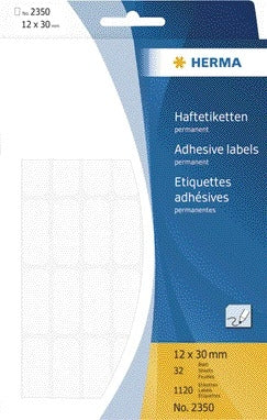HERMA Wit Zelfklevend Etiket 12x30mm (1120 stuks)