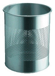 Duurzame papierbak 15L met perforatierand, zilver