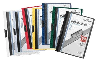 Durable Klemmap A4 wit, 6mm capaciteit, metalen klem - 2