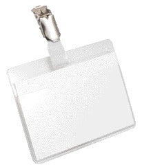 Draaibare Badge met Clip 60x90mm, Open of Gesloten