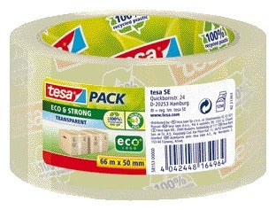 Verpakkingstape Tesa Eco 66mx50mm transparant