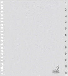 Tabbladen G412CM-B A4 PP 12-delig Breed, voor extra onderverdeling