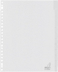 Kangaro G412FM A4 23-Ringen PP Tabbladen, Venstertabs, 12 Dlg, Grijs