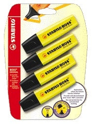 Stabilo Boss Fluorescerende Markeerpen Geel 70/24