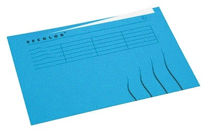 Vouwmap Secolor A4 Ongelijk Blauw