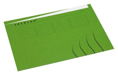 Vouwmap Secolor A4 ongelijk Groen