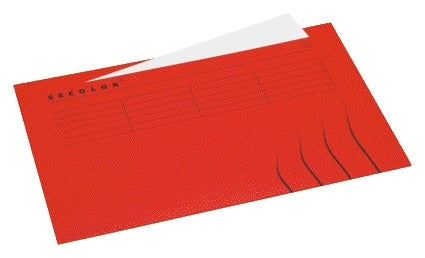Secolor Folio Vouwmap Rood met brede ruiter 225 g/m²