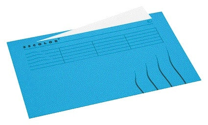 Vouwmap Secolor Folio Ongelijk Blauw - FSC-gecertificeerd