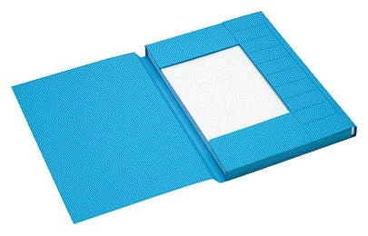 Secolor A4 dossiermap Blauw, met 3 kleppen