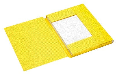 Secolor A4 dossiermap Geel, met 3 kleppen