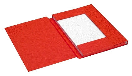 Dossiermap Secolor folio rood, 240x348 mm, FSC, 3 kleppen