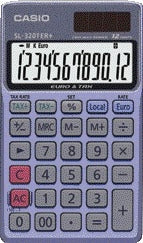 Rekenmachine Casio SL-320TER+ met groot LCD en extra functies