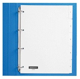Tabblad Quantore 4-rings PP Wit 5-delig met Vensters