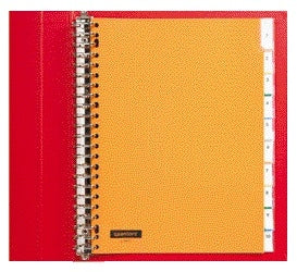 Tabblad Quantore 23-rings PP Assorti 10-delig met Vensters