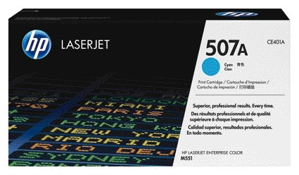HP CE401A 507A Blauwe Tonercartridge - Origineel