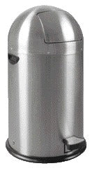 Afvalbak EKO Kickcan 33 liter mat RVS