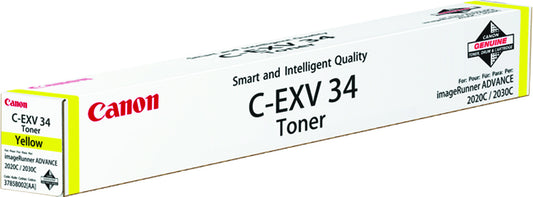 Canon C-EXV 34 Geel Tonercartridge, 19000 pagina’s