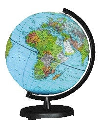 Globe Columbus Terra 26cm met Kunststof Voet