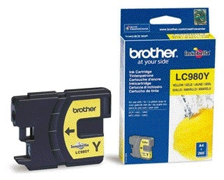 Brother LC-980Y Geel inktcartridge voor Brother printers