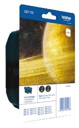 Brother LC-1100BK2 Zwart, 2x 450 Pagina’s